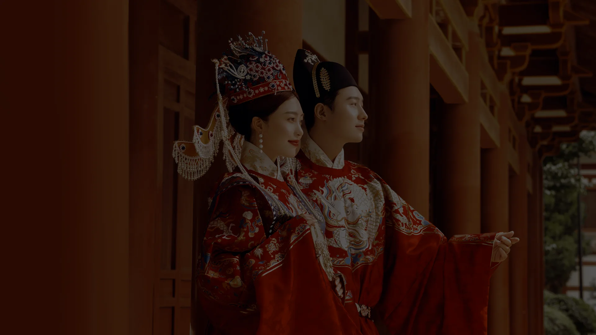 Fantasy Dynasty wedding portrait background